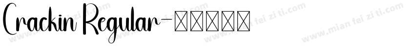 Crackin Regular字体转换